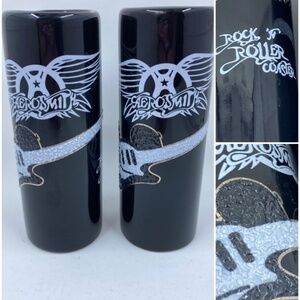 Rockin Roller Coaster with Aerosmith Tall Shot Glass Black X 2 Disney Parks